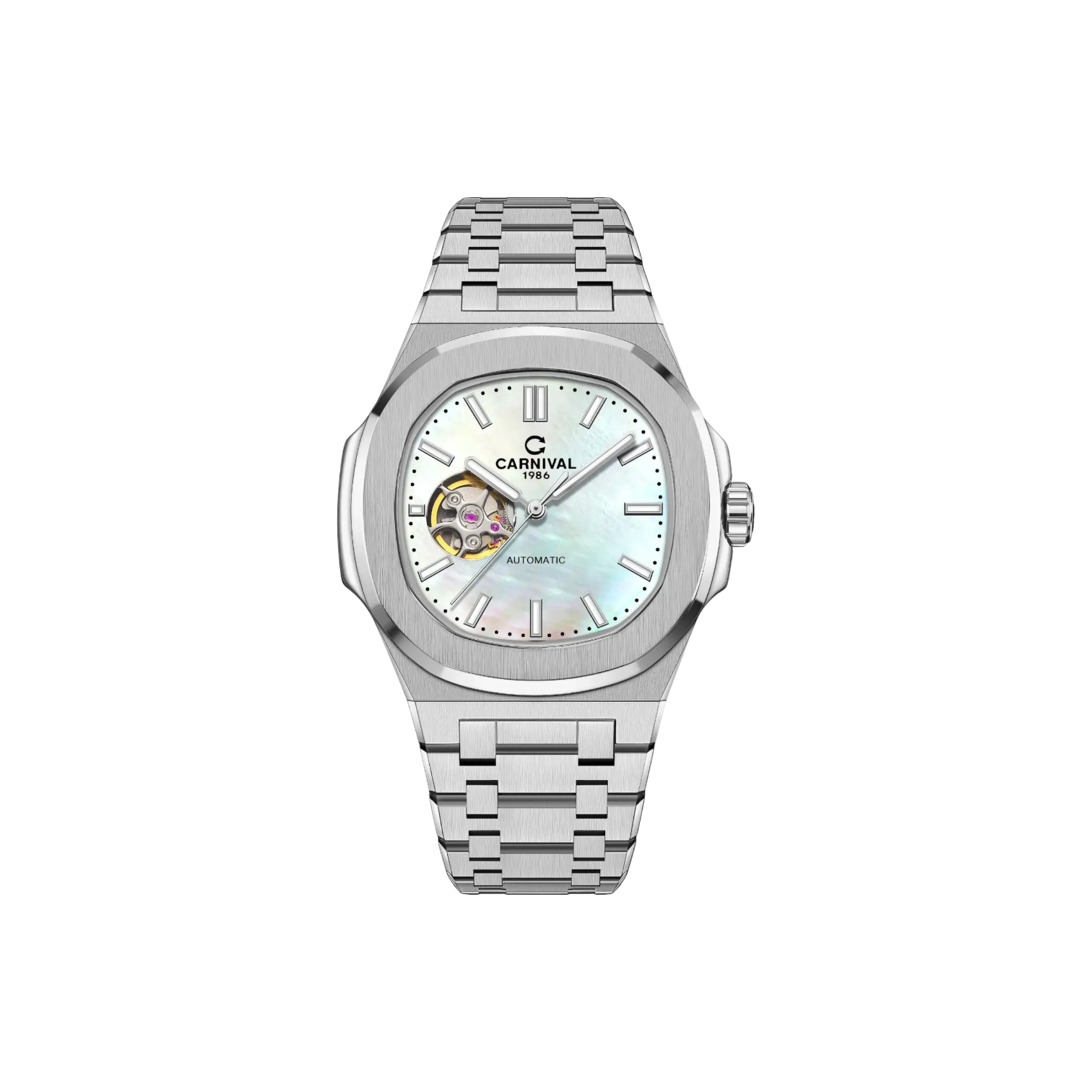 Jam Tangan Mekanik Carnival 8128G 