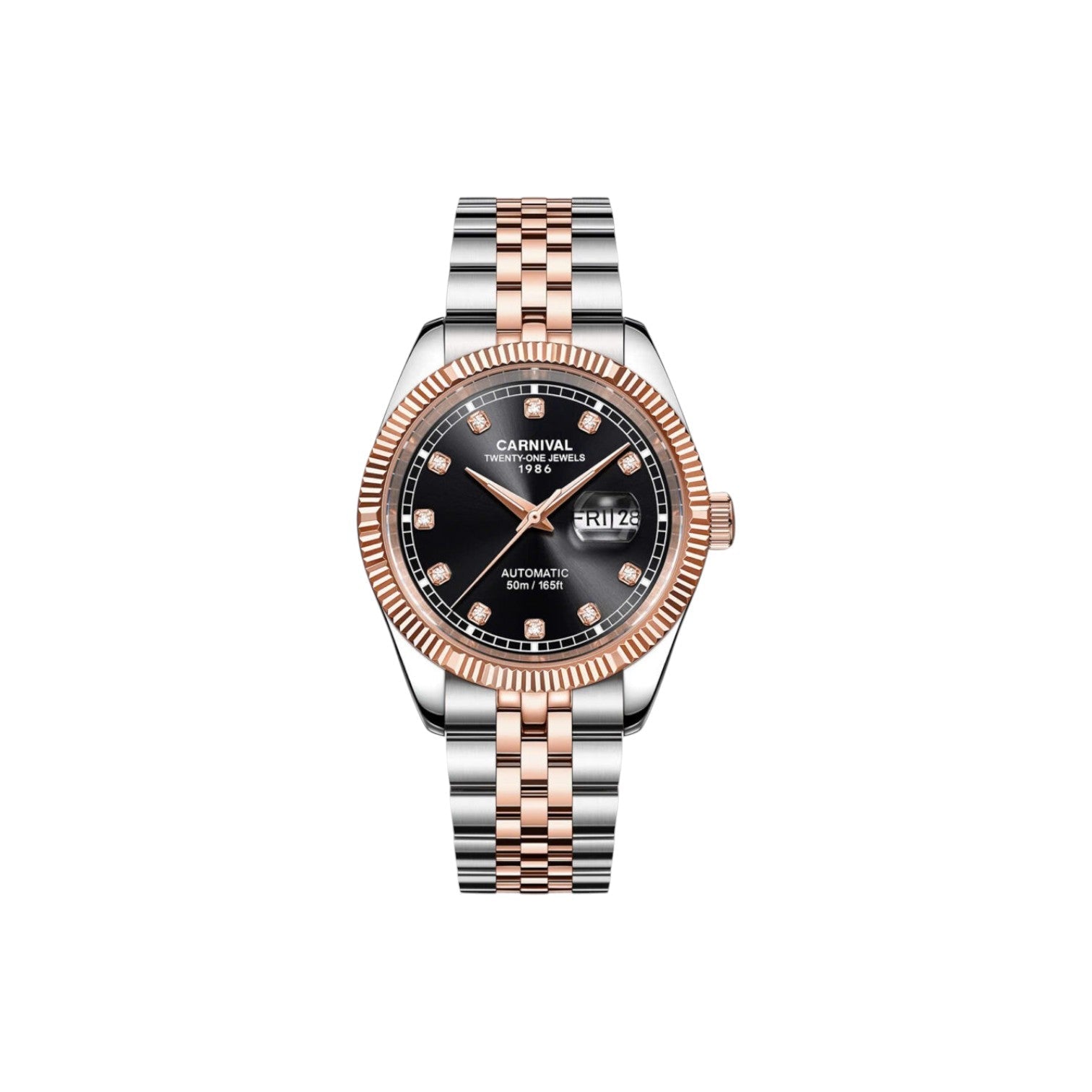 Jam tangan mekanik Carnival 8131G 