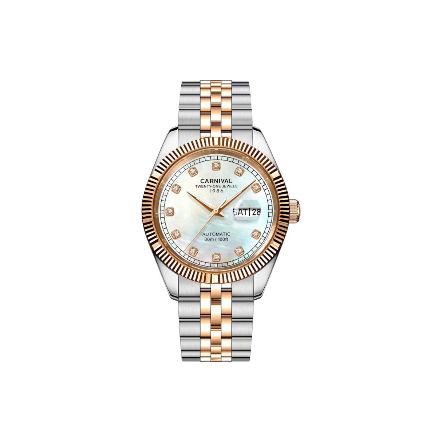 Jam tangan mekanik Carnival 8131G 
