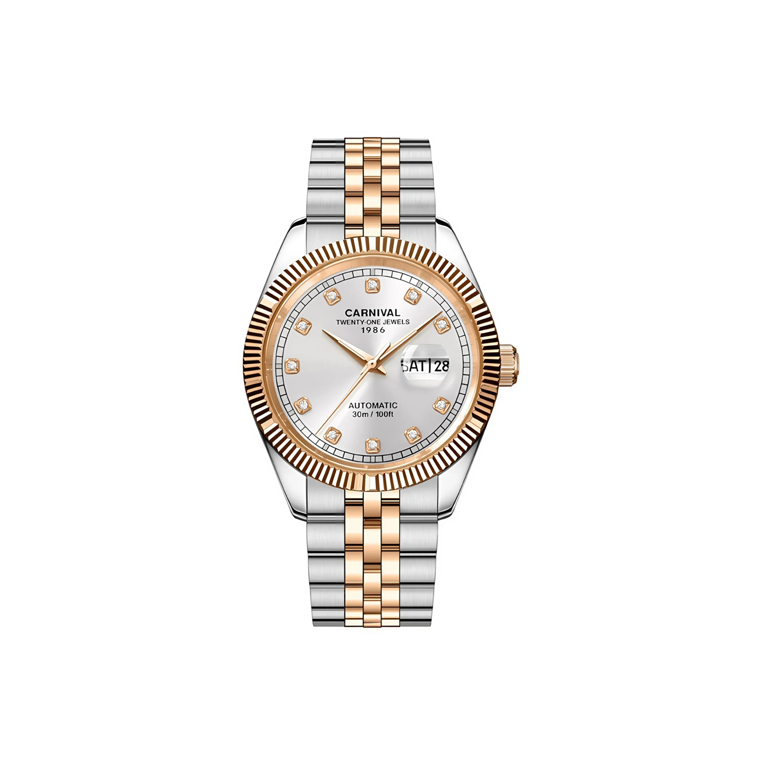 Jam tangan mekanik Carnival 8131G 