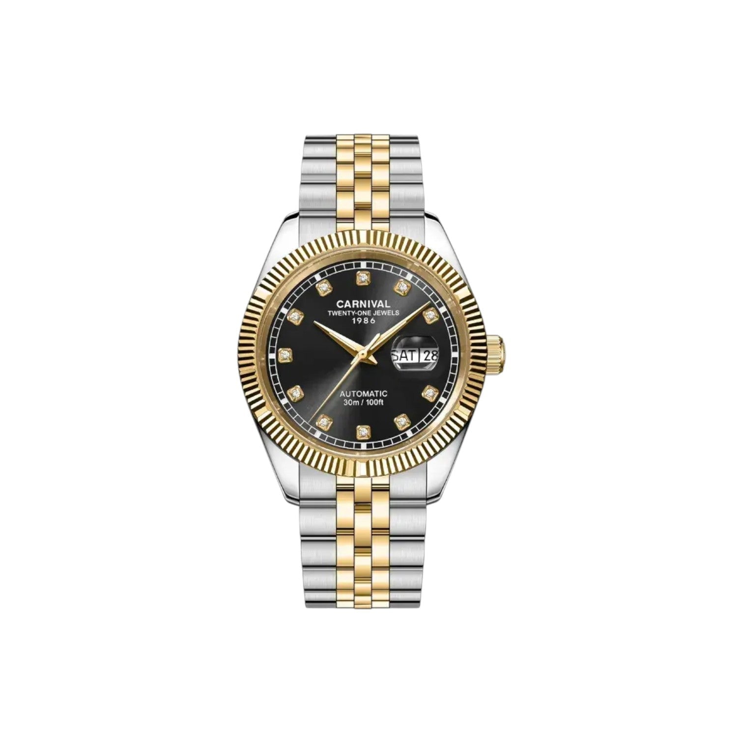 Jam tangan mekanik Carnival 8131G 