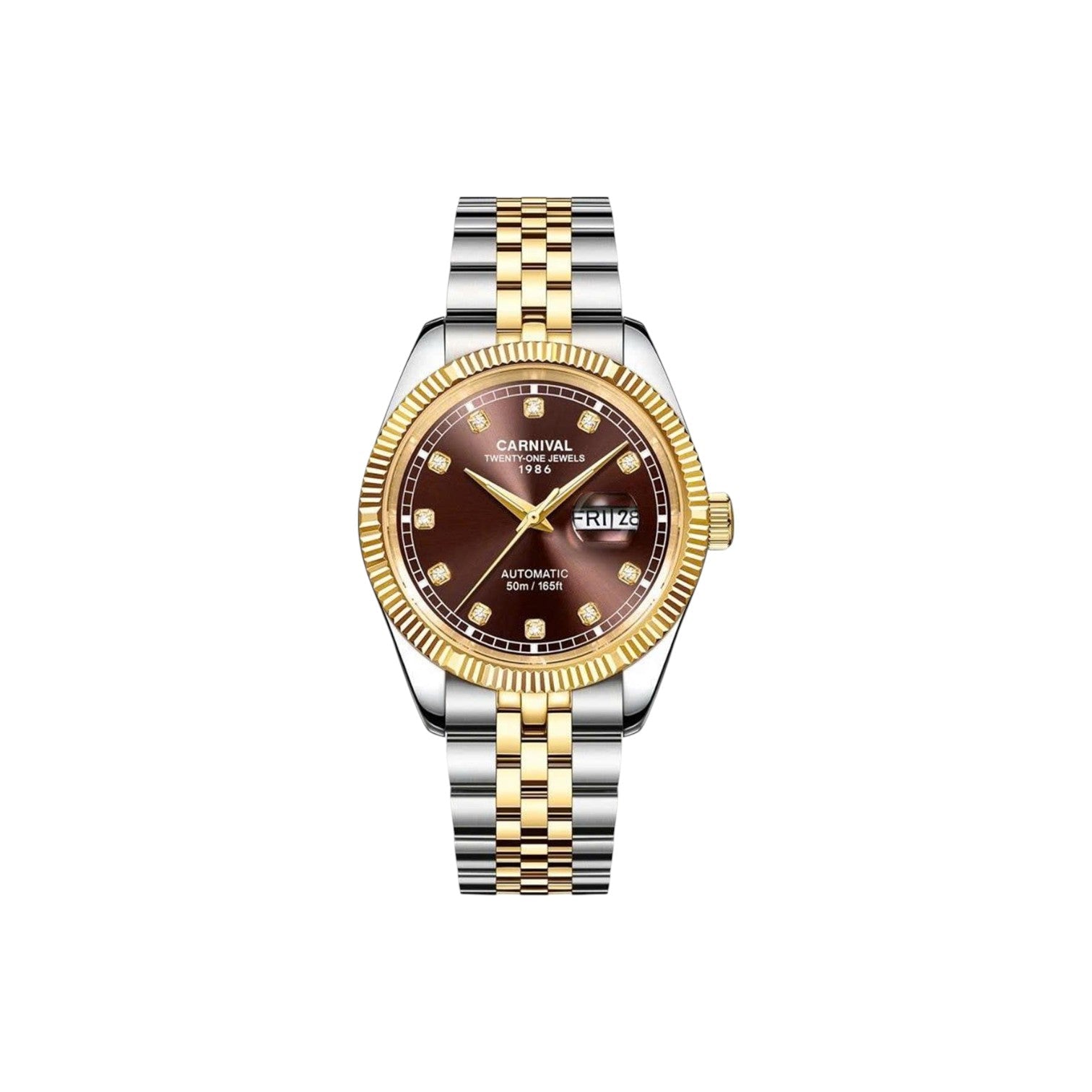 Jam tangan mekanik Carnival 8131G 