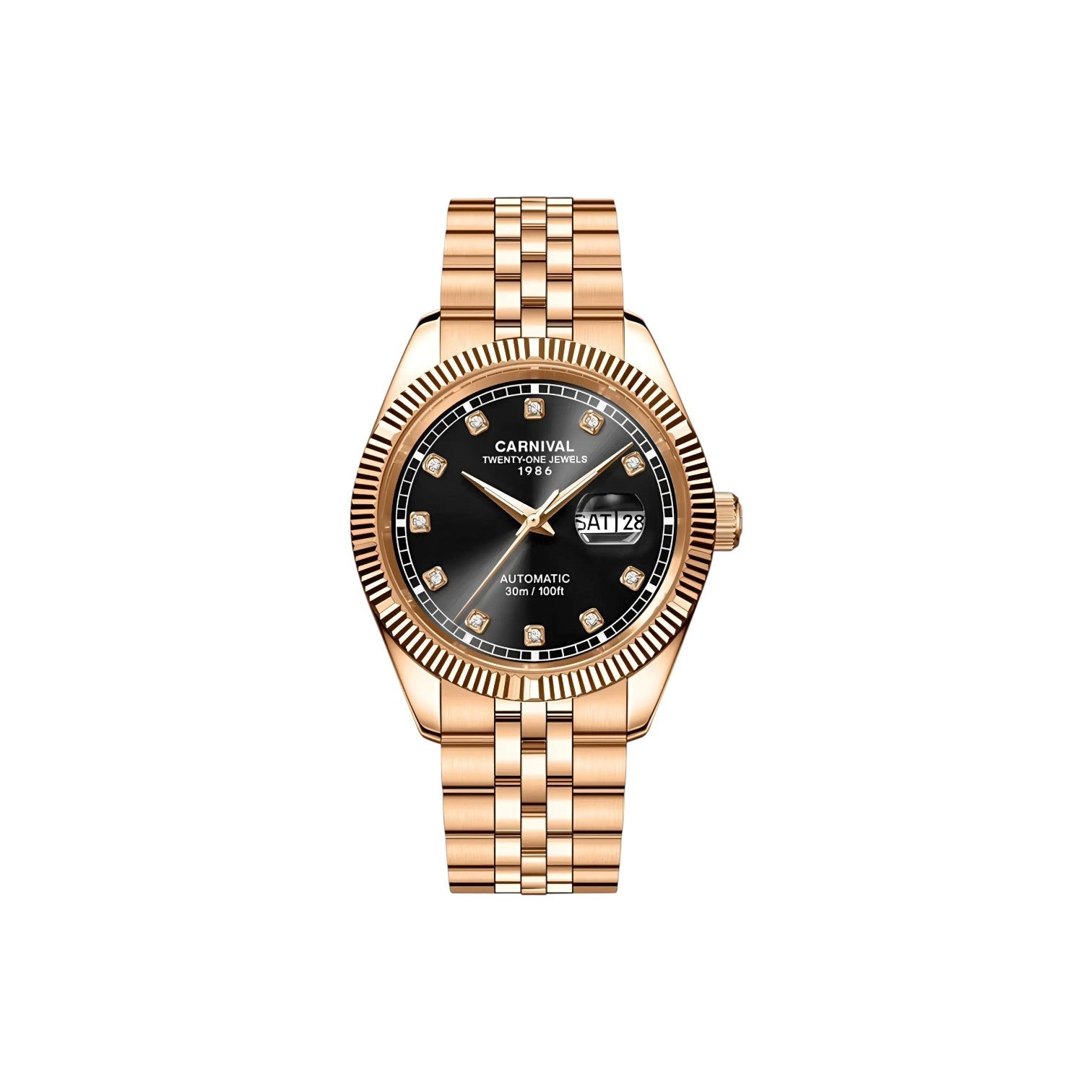Jam tangan mekanik Carnival 8131G 