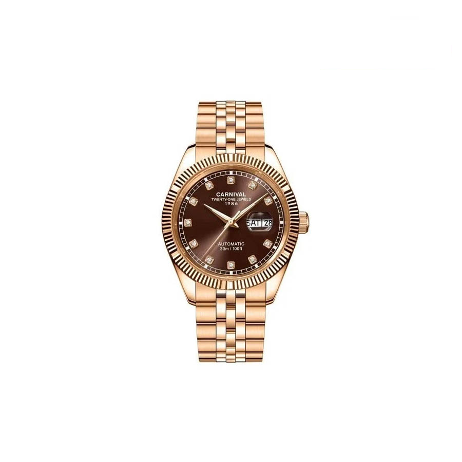 Jam tangan mekanik Carnival 8131G 