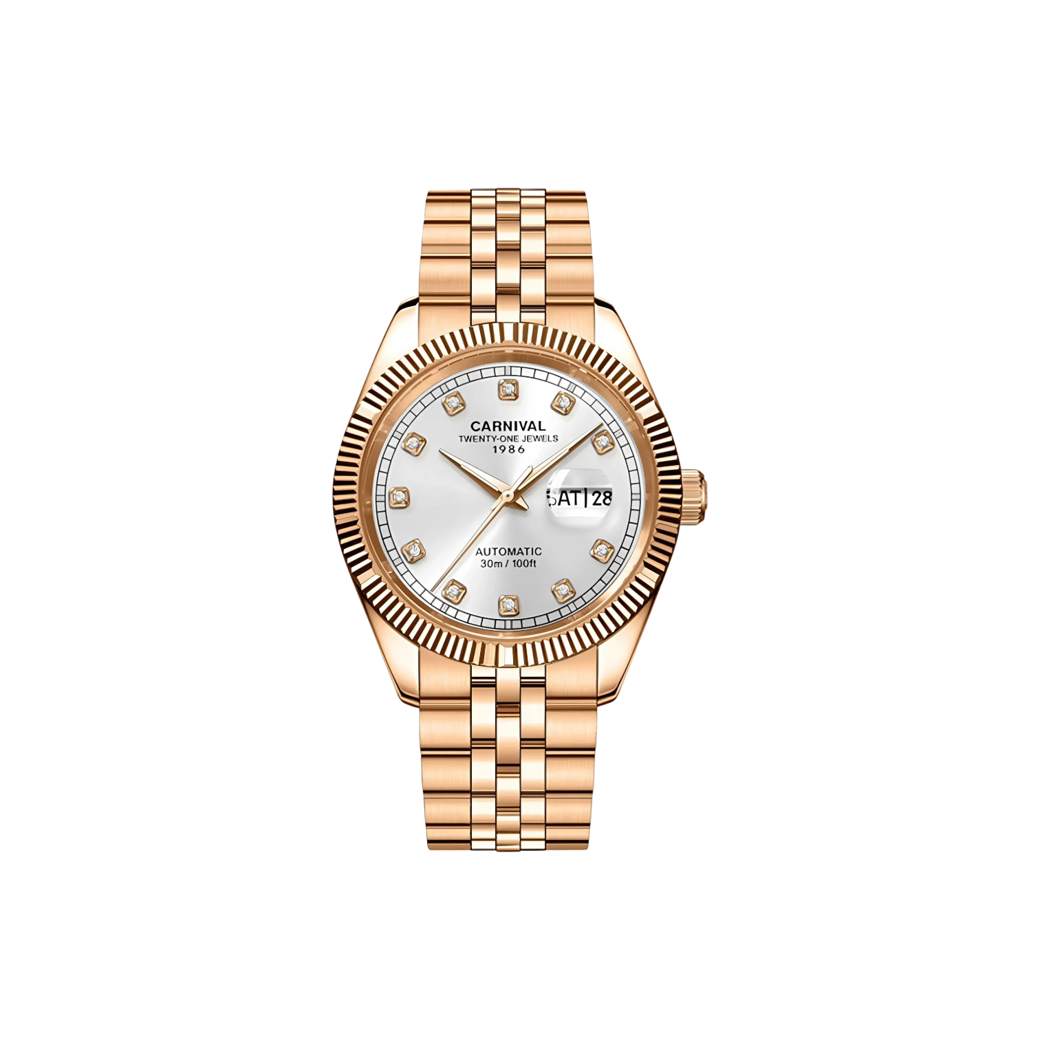 Jam tangan mekanik Carnival 8131G 