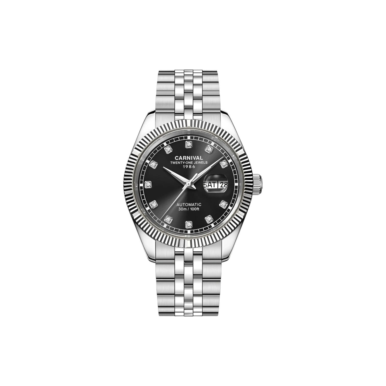 Jam tangan mekanik Carnival 8131G 