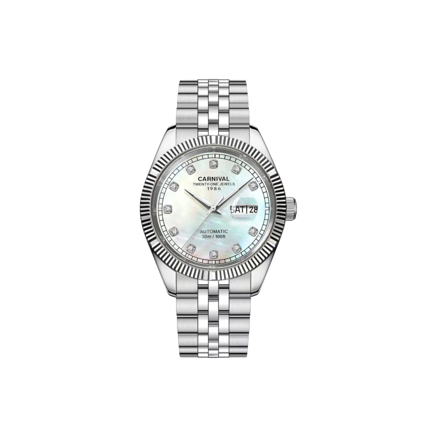 Jam tangan mekanik Carnival 8131G 
