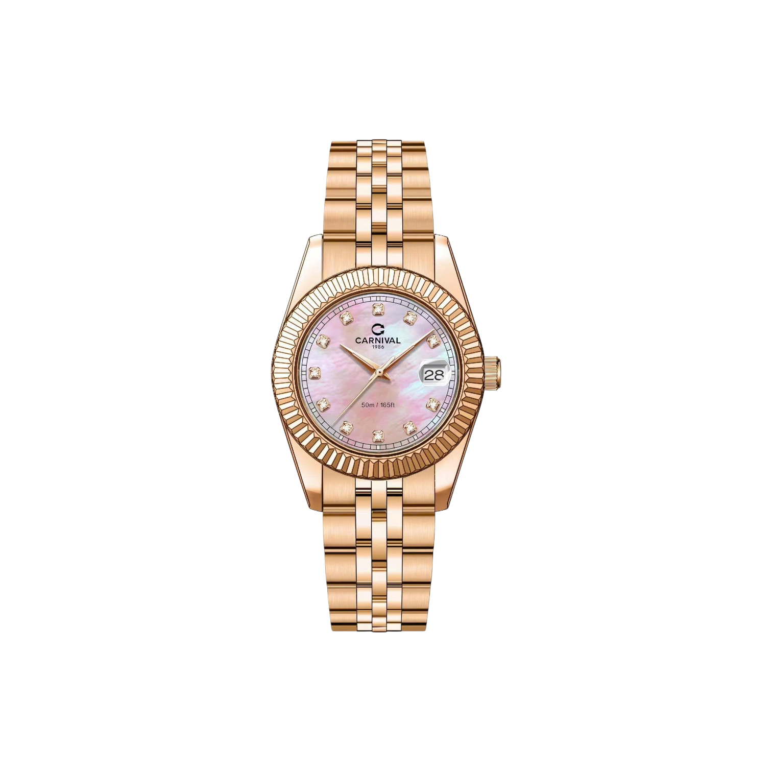 Jam tangan kuarsa wanita Carnival 8131L 