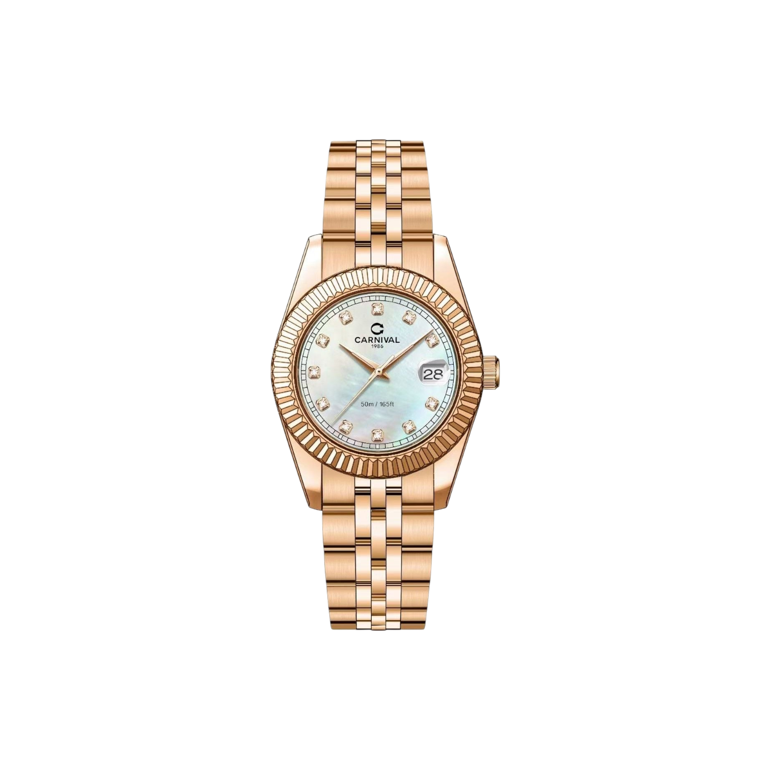 Jam tangan kuarsa wanita Carnival 8131L 