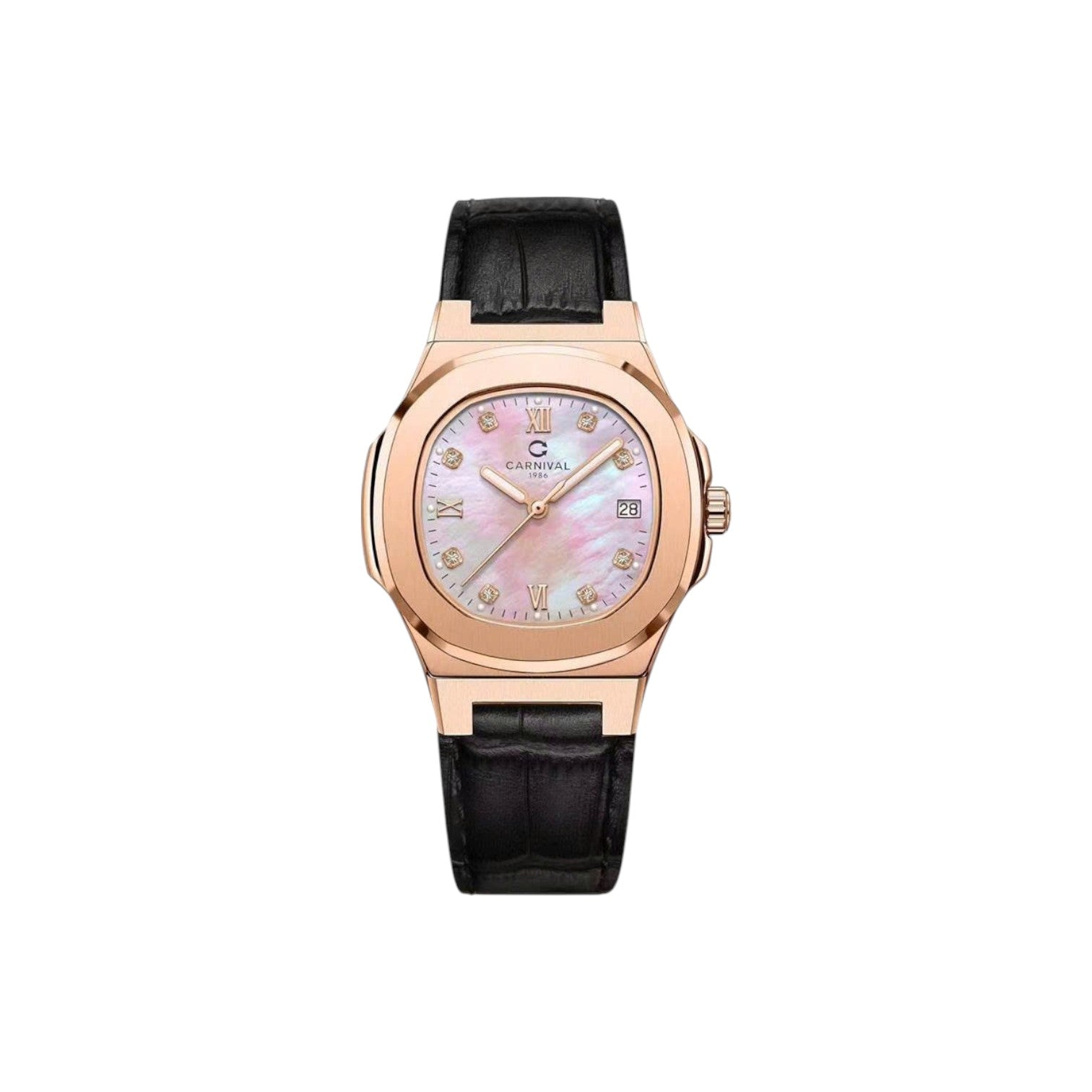 Jam tangan kuarsa wanita Carnival 8160L 