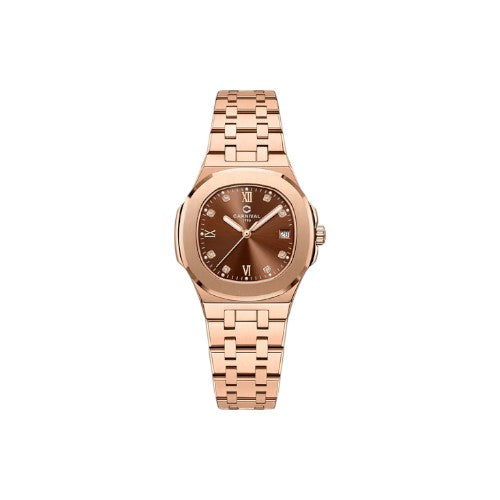 Jam tangan kuarsa wanita Carnival 8160L 