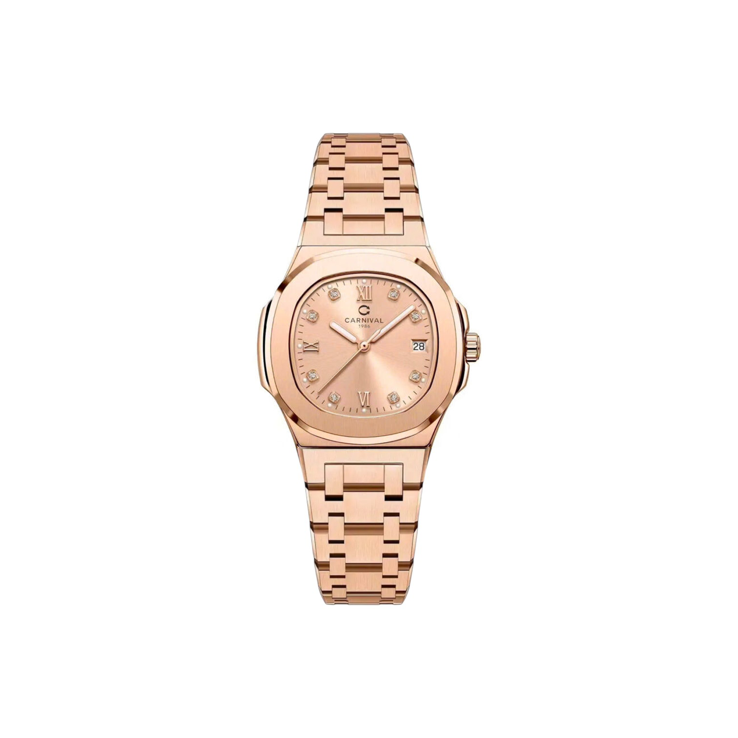 Jam tangan kuarsa wanita Carnival 8160L 