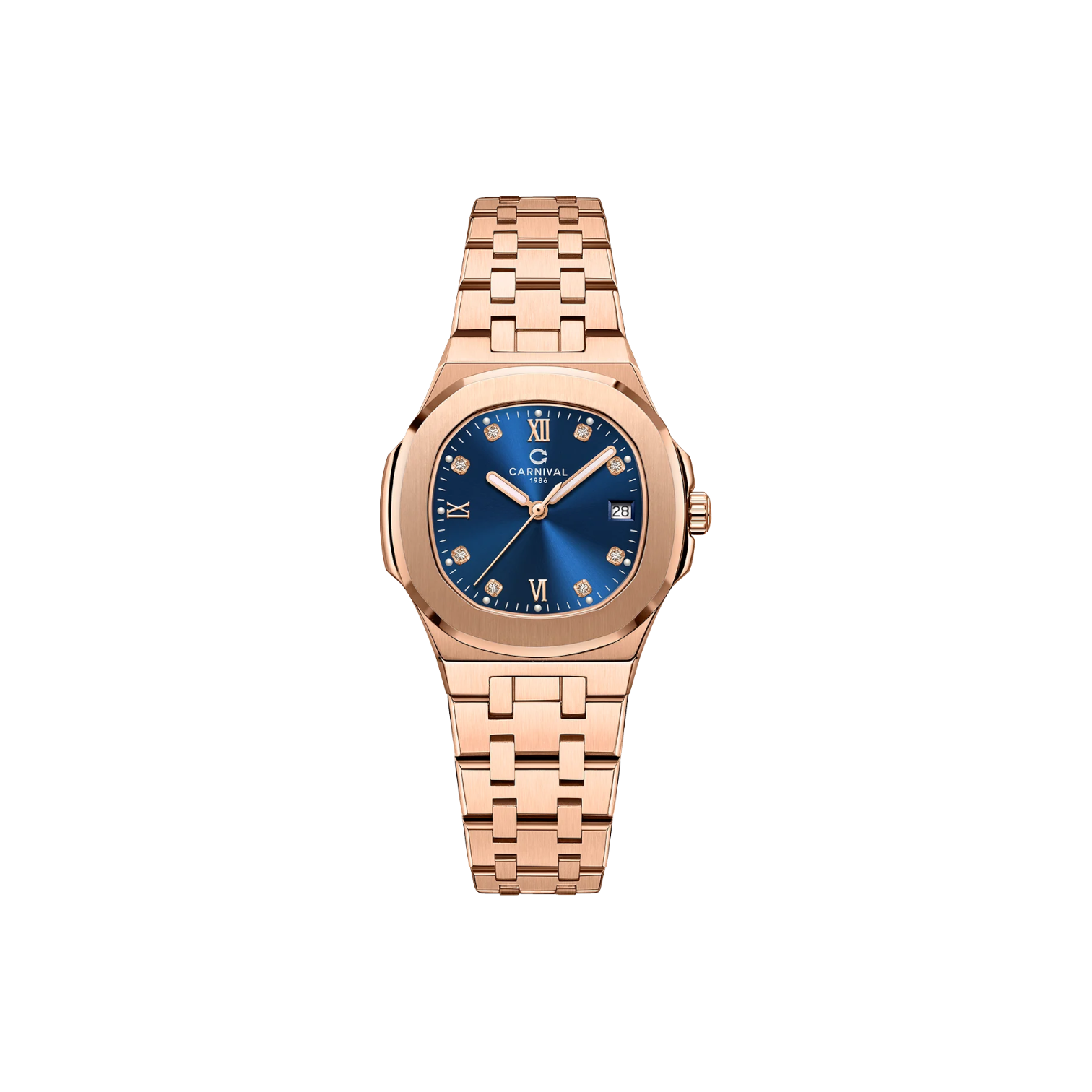 Jam tangan kuarsa wanita Carnival 8160L 