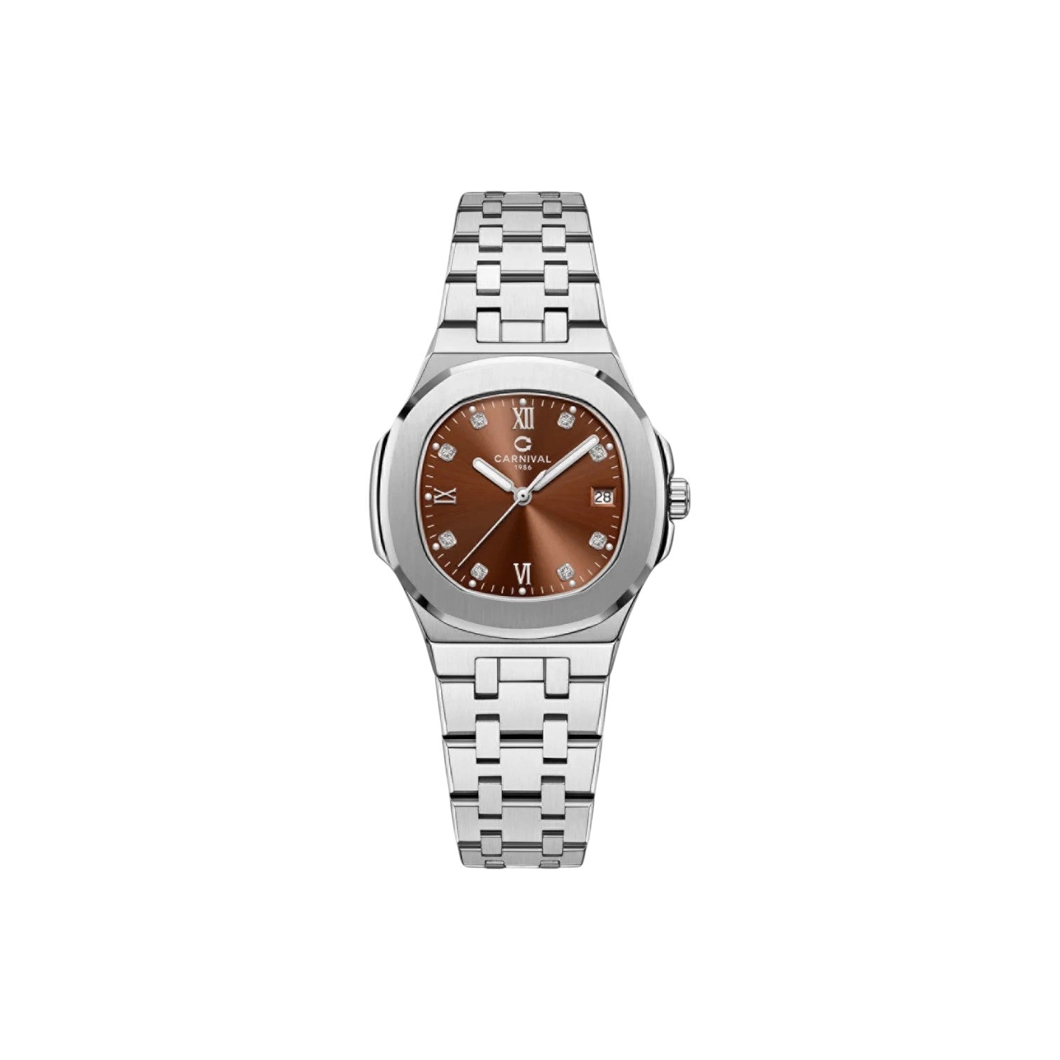 Jam tangan kuarsa wanita Carnival 8160L 