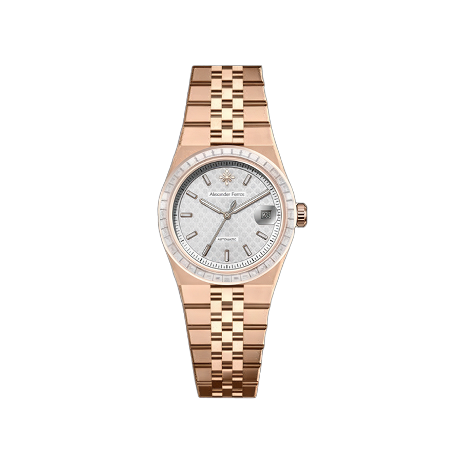 Jam tangan mekanis pria Alexander Ferros 8181 