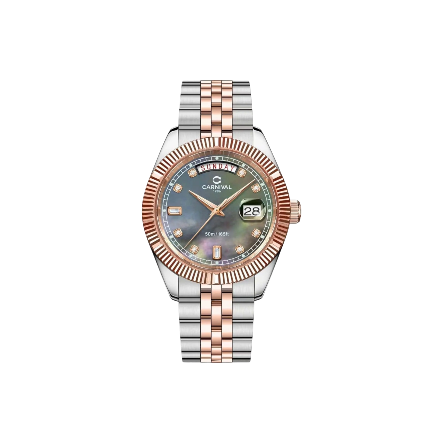 Jam tangan bertenaga baterai Carnival 8190G 