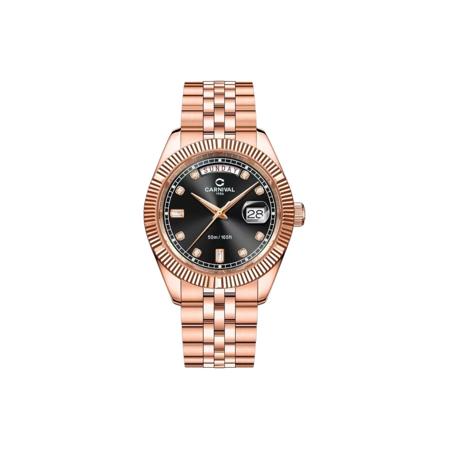 Jam tangan bertenaga baterai Carnival 8190G 