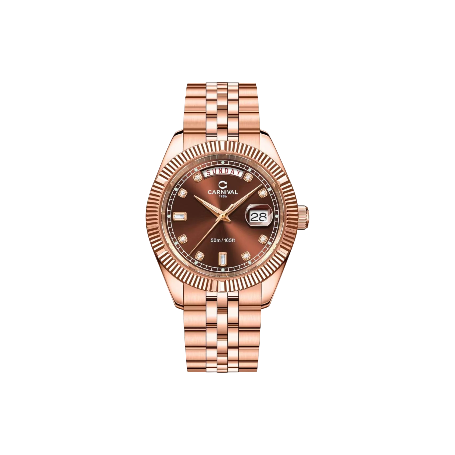 Jam tangan bertenaga baterai Carnival 8190G 