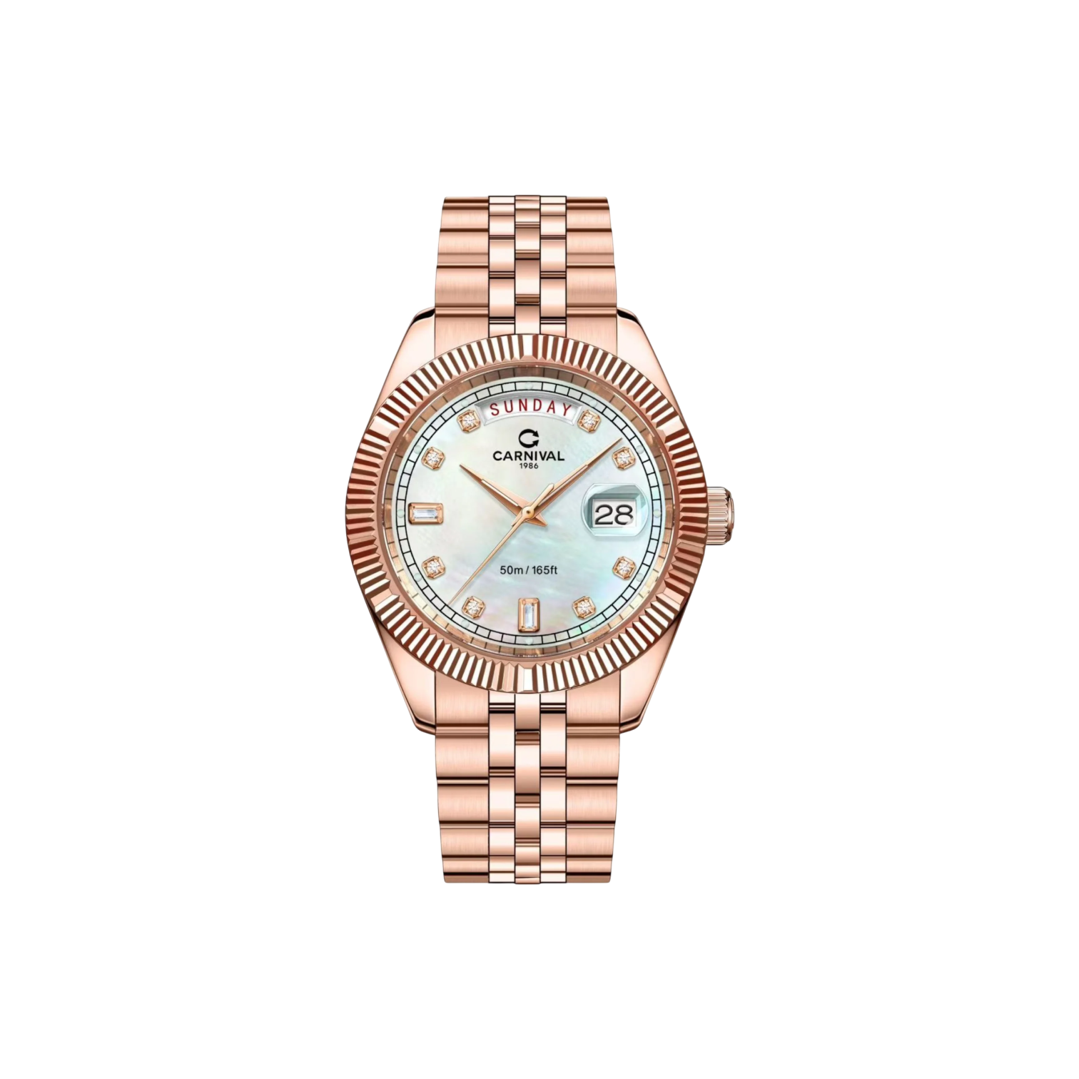 Jam tangan bertenaga baterai Carnival 8190G 