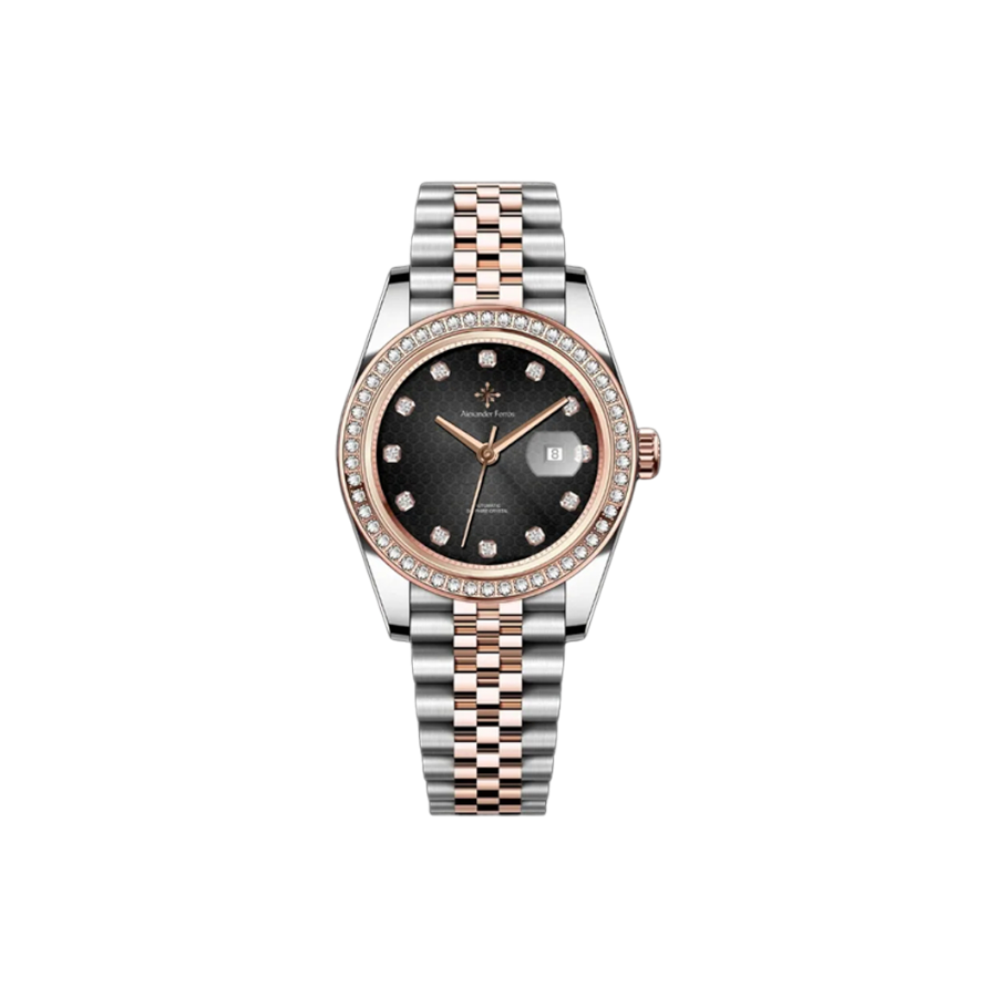 Jam tangan mekanik wanita Alexander Ferros 8201D 
