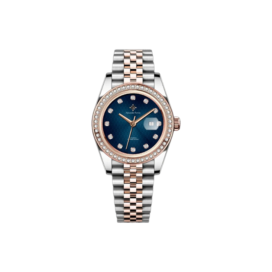 Jam tangan mekanik wanita Alexander Ferros 8201D 