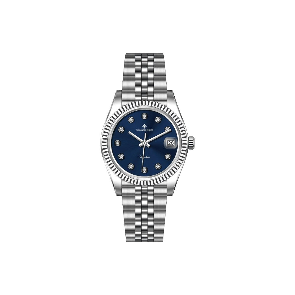 Jam tangan kuarsa wanita Alexander Ferros 8222 