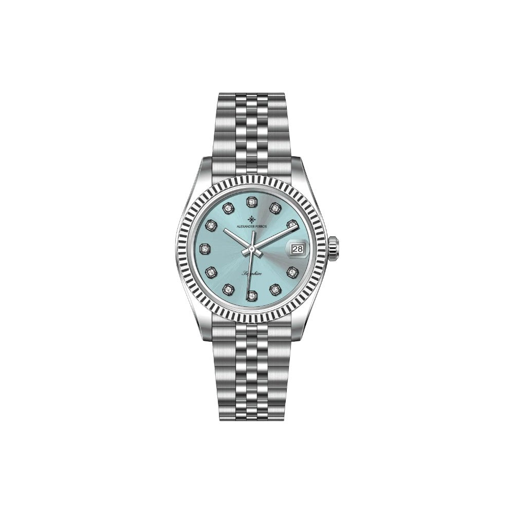Jam tangan kuarsa wanita Alexander Ferros 8222 