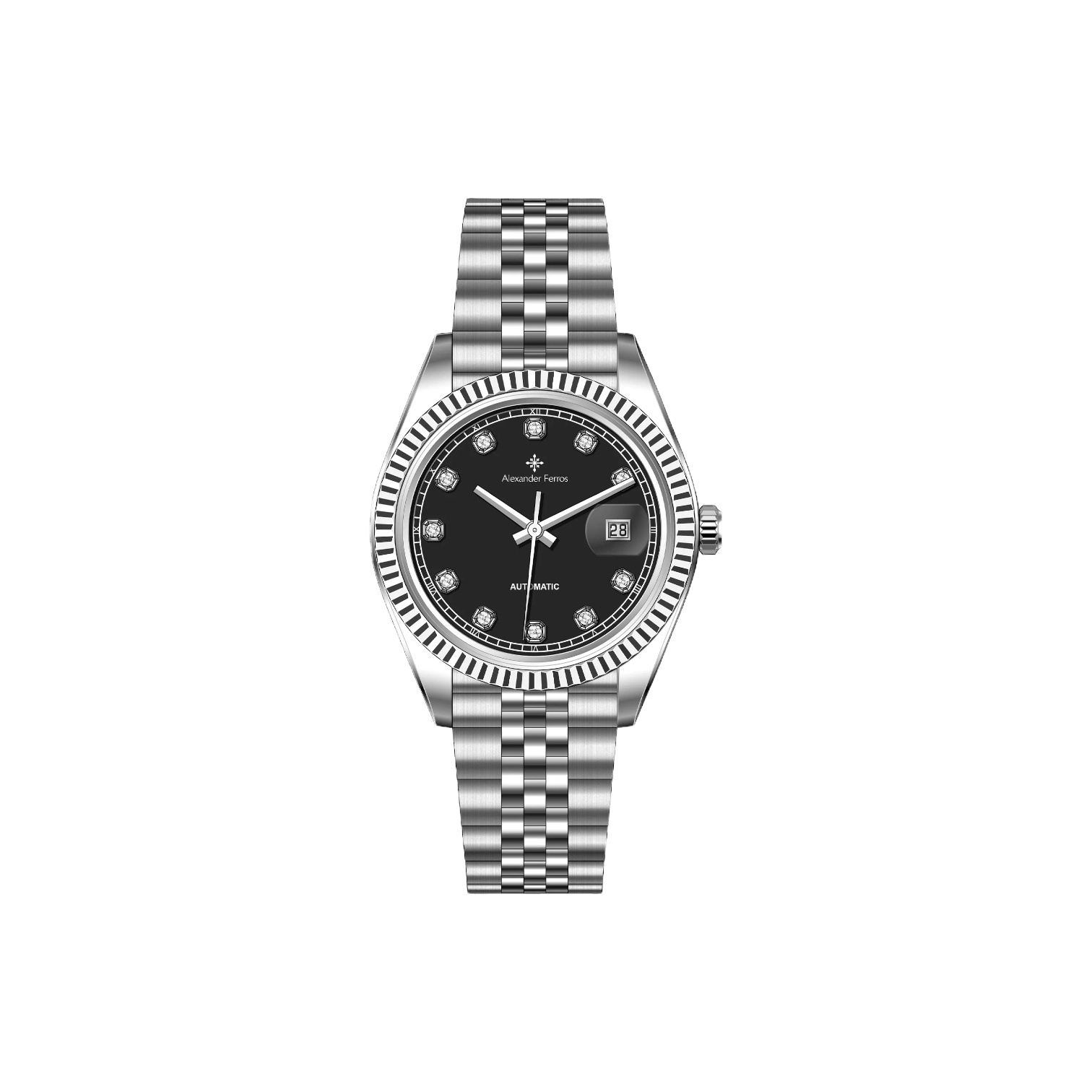 Jam tangan mekanis pria Alexander Ferros 9302 
