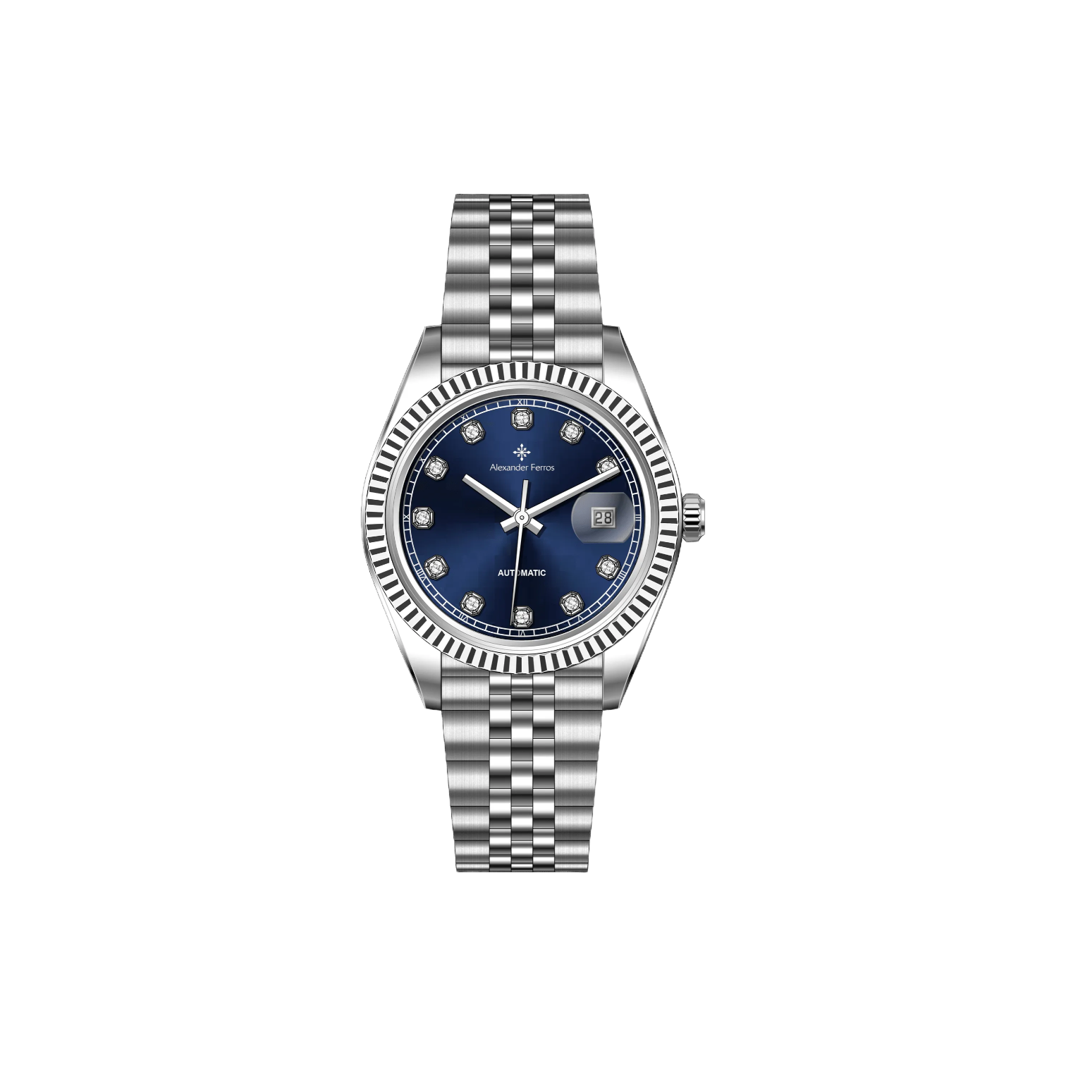 Jam tangan mekanis pria Alexander Ferros 9302 