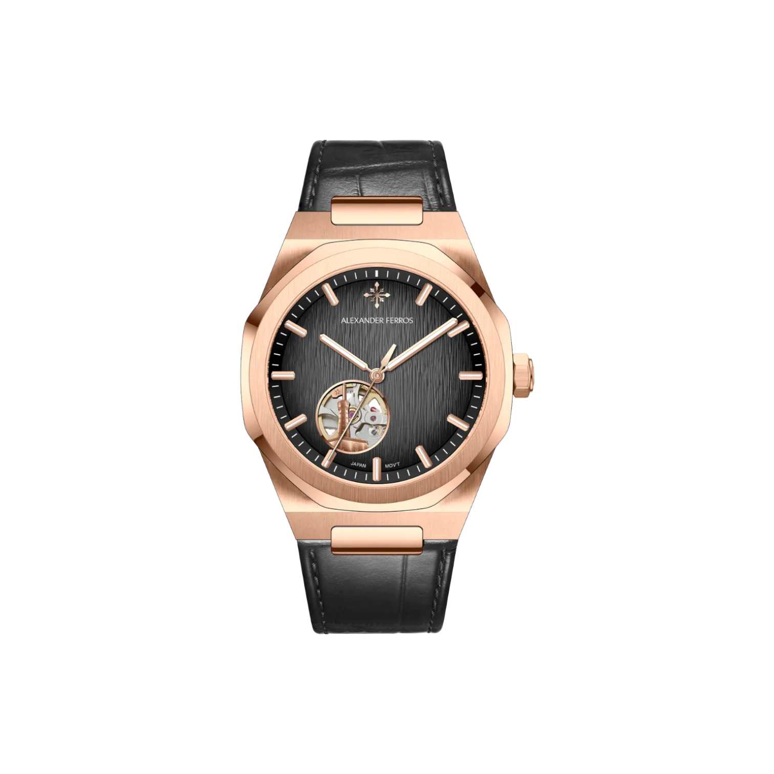 Jam tangan mekanis pria Alexander Ferros 9292 