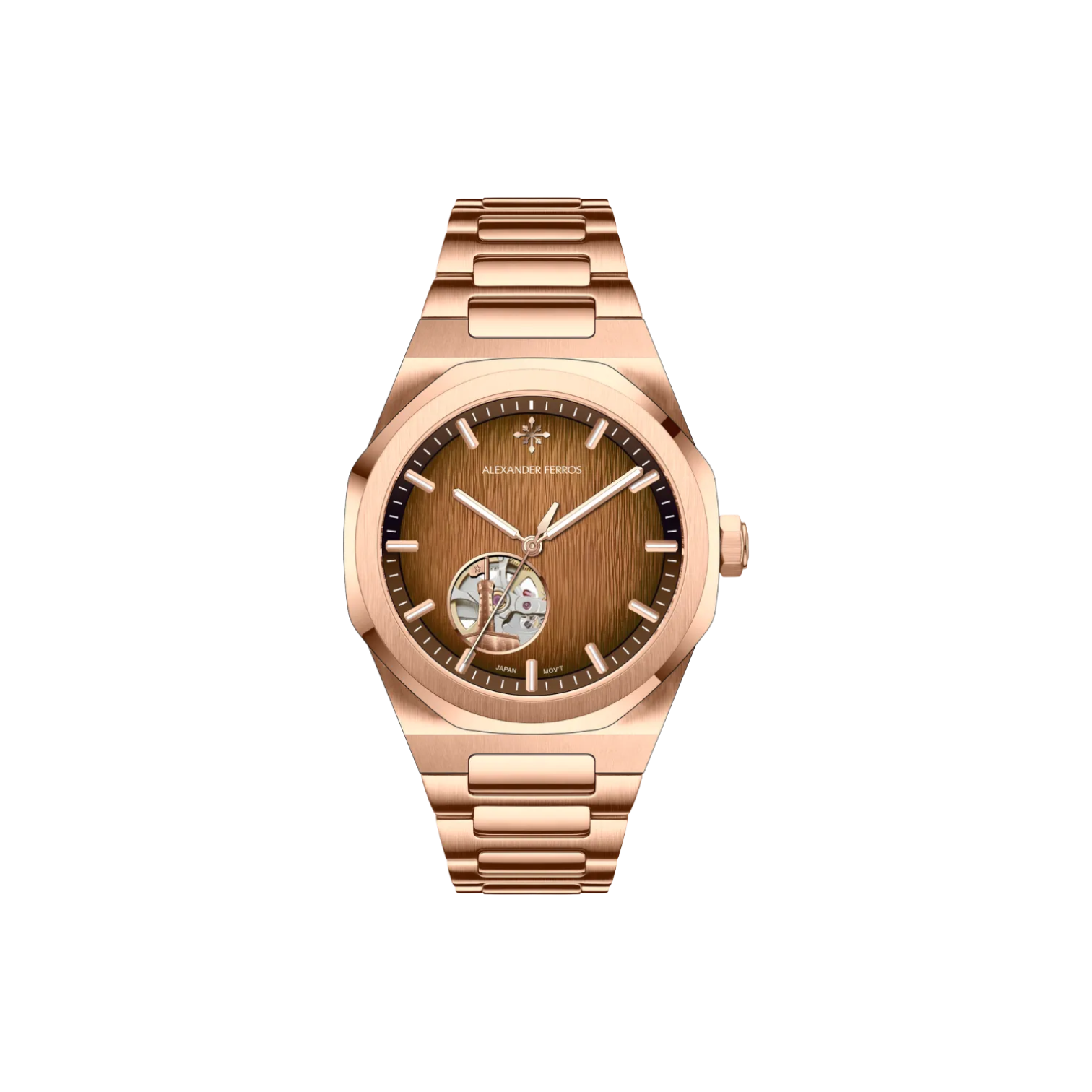 Jam tangan mekanis pria Alexander Ferros 9292 