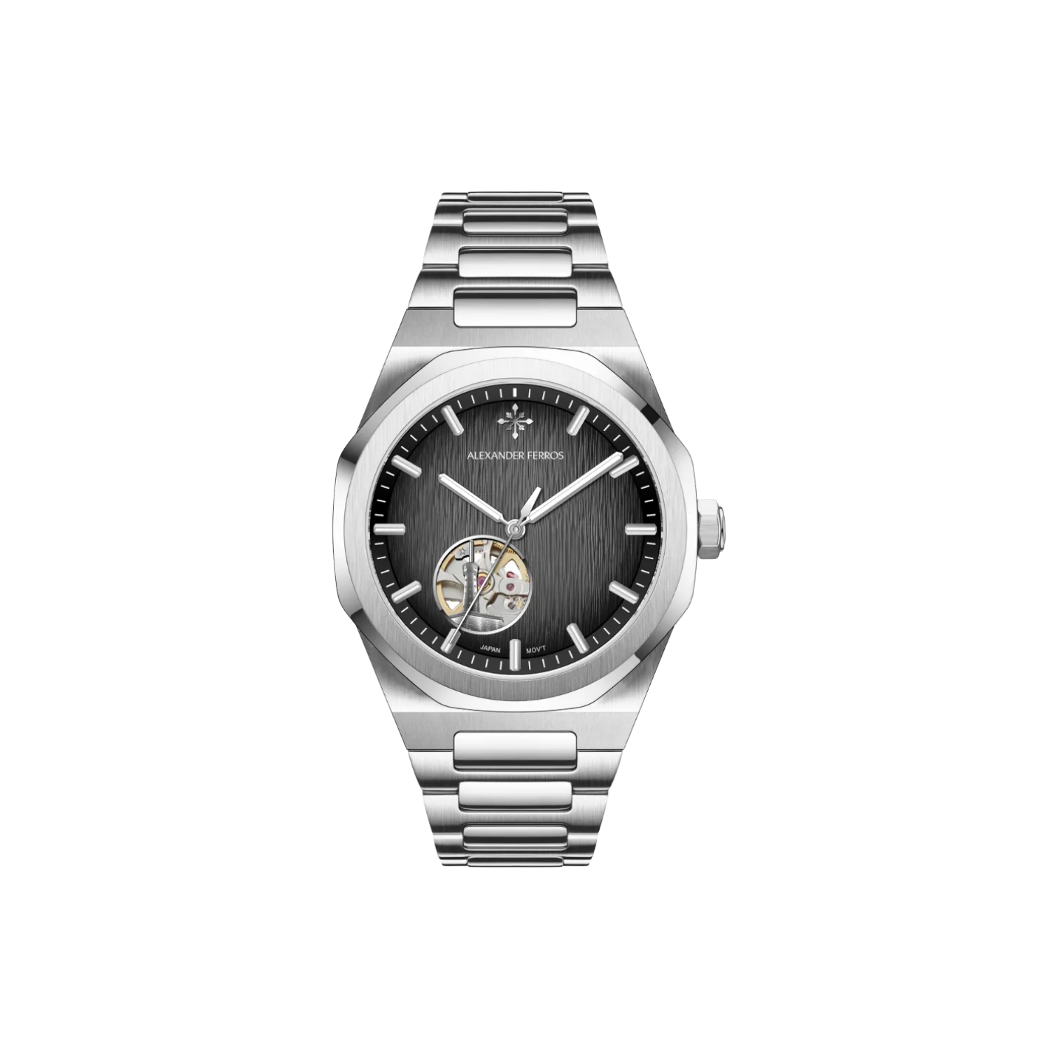 Jam tangan mekanis pria Alexander Ferros 9292 