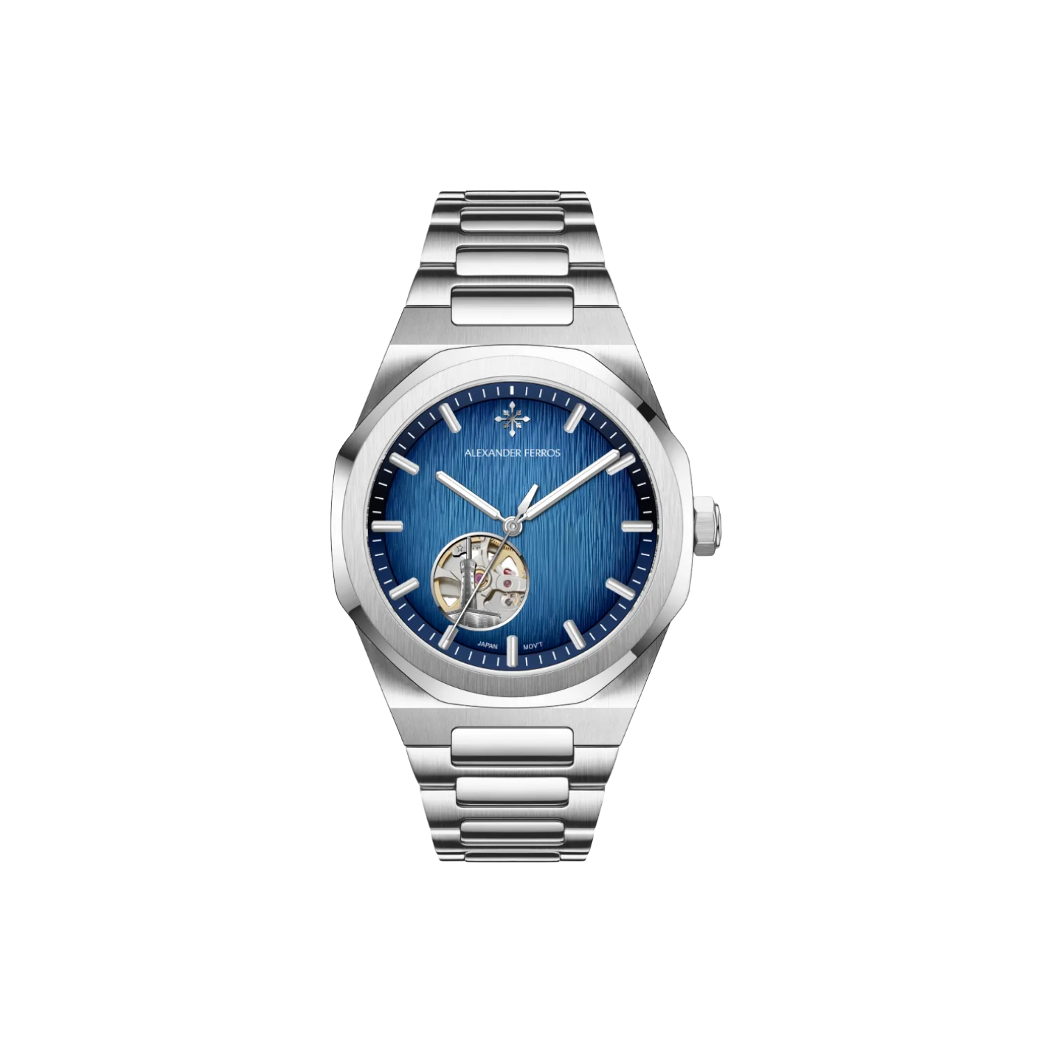 Jam tangan mekanis pria Alexander Ferros 9292 