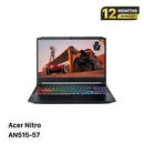 Acer Nitro AN515-57 15.6 inci i5 11400H 2.7GHz / RAM 8GB / SSD 512GB / Kartu grafis diskrit Nvidia GeForce RTX 3050 / 98% 
