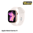 Apple Watch Series 11 GPS + 5G 42mm Casing Aluminium Rose Gold Asli / Tali Jam Sport Light Blush 