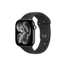 Apple Watch Series 11 GPS 46mm Original Jet Black Aluminum Case / Black Sport Band 