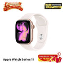 Apple Watch Series 11 GPS 42mm Casing Aluminium Rose Gold Asli / Tali Jam Sport Light Blush 