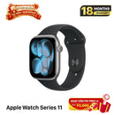 Apple Watch Series 11 GPS 46mm Original Jet Black Aluminum Case / Black Sport Band 