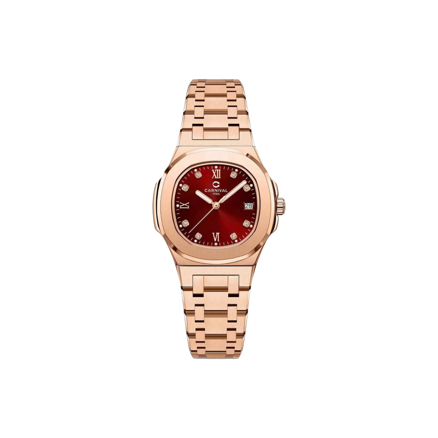 Jam tangan kuarsa wanita Carnival 8160L 