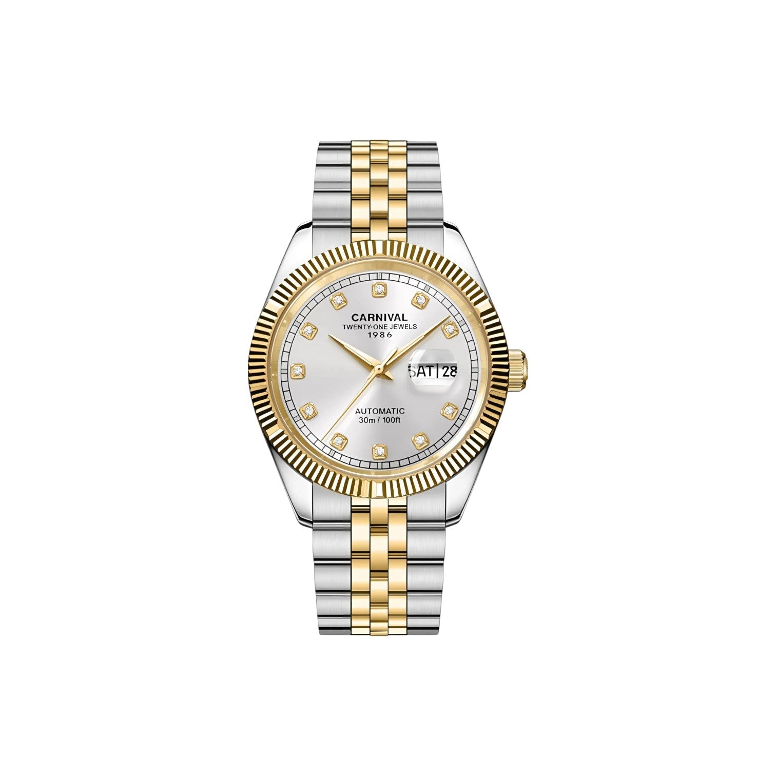 Jam tangan mekanik Carnival 8131G 