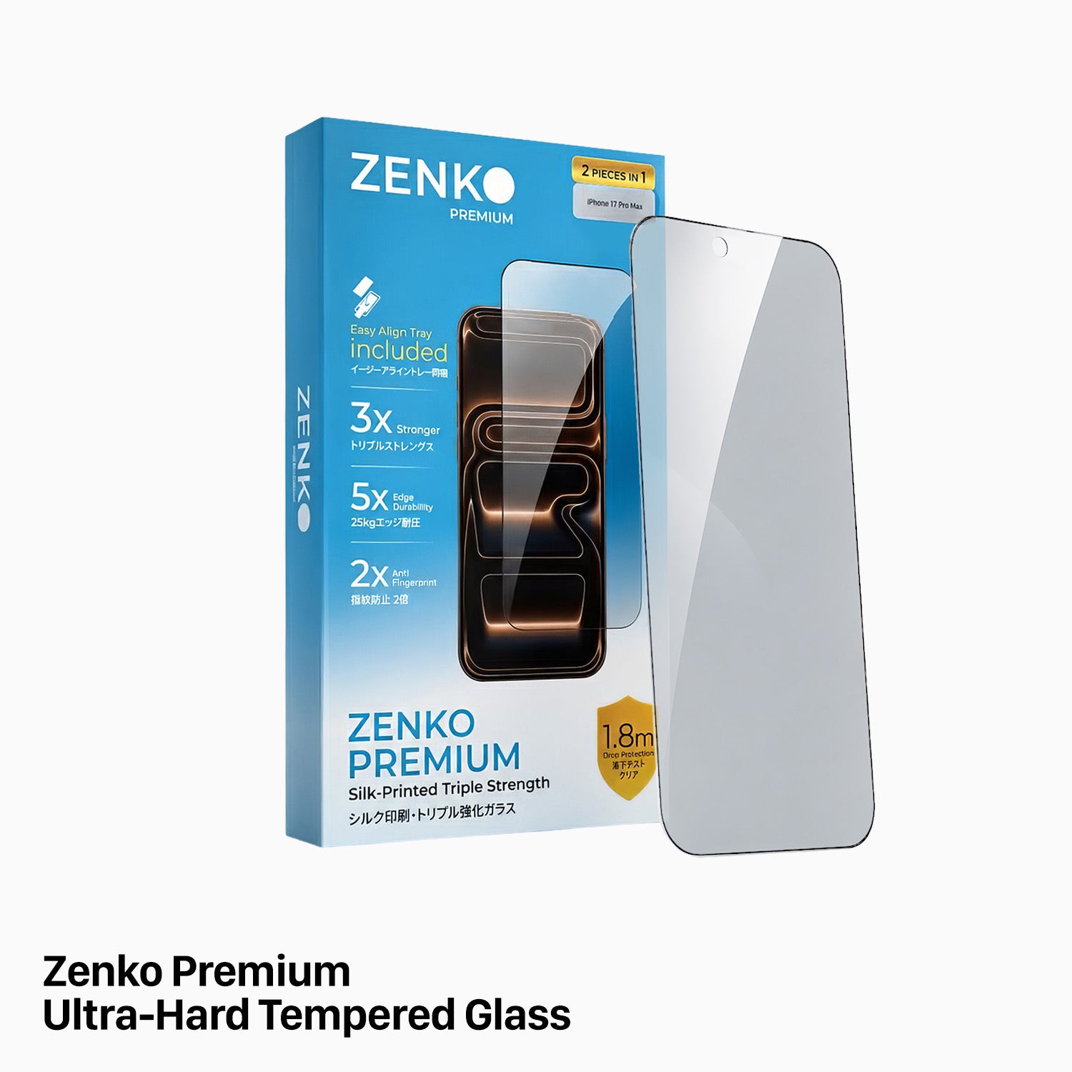 Kaca Tempered Ultra-Tangguh Zenko Premium untuk Privasi 180° 