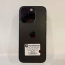 iPhone 14 Pro 128GB Hitam, baterai 98%, kondisi 100%, versi internasional dari Australia (Tidak menggunakan SIM Australia - Baterai sudah diganti, terdapat goresan pada bezel, 3 noda) - HH1572 