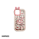 HHPK03 Casing Ponsel Babi Merah Muda Lucu 