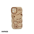 Casing ponsel HHPK08 dengan motif beruang 