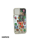 Casing Ponsel Bergambar Kartun HHPK10 dengan Lapisan Cermin 