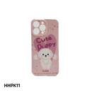 Casing Ponsel Anak Anjing Merah Muda HHPK11 