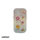 Casing ponsel HHPK47 dengan pola gelombang dan hiasan timbul. 