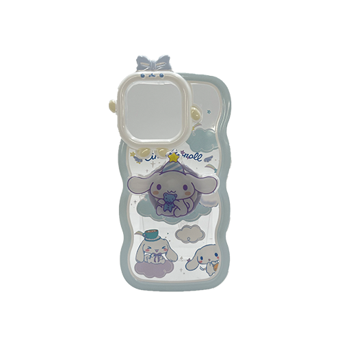 Casing Ponsel HHPK50 Cinamoroll dengan Tepi Bergelombang 