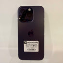 iPhone 14 Pro 512GB Deep Purple 98% baterai 100%. Ponsel ini telah dibayar lunas untuk penggunaan jaringan dan berfungsi seperti perangkat Apple internasional (Baterai telah diganti, terdapat goresan pada bezel, noda 0,5x/3x) - HH6469