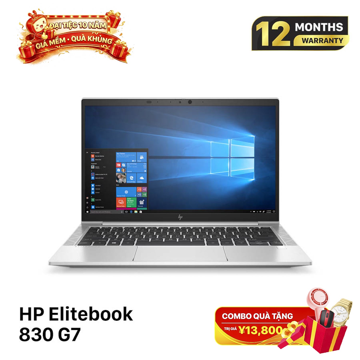 HP EliteBook 830 G7 13.3" i7 - 10510U/ RAM 8GB/ SSD 256GB BPTN Kondisi Seperti Baru 